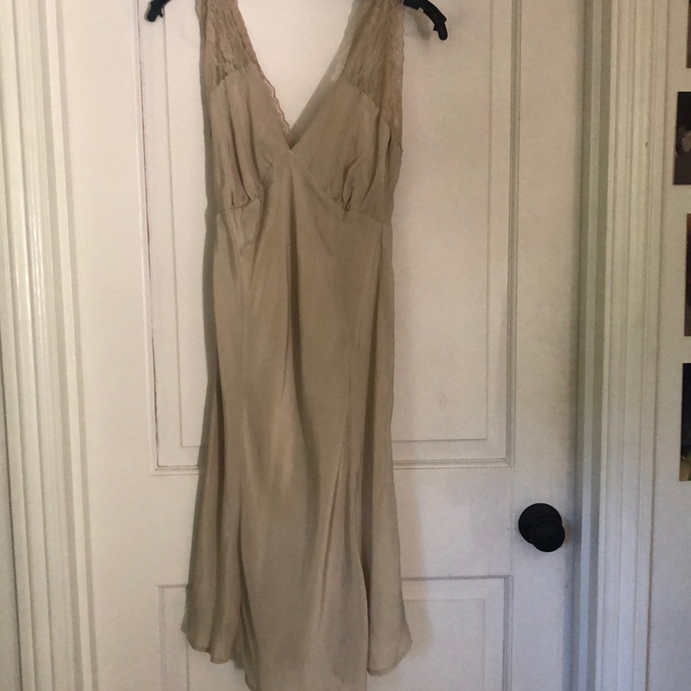 Sexy winter Kate slip dress in cream